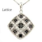 ダイヤモンド ネックレス レディース プラチナ 900 ペンダント 透かし スクエア ブラック 誕生日 プレゼント 母の日