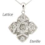 ダイヤモンド ネックレス レディース ゴールド 10k ペンダント フラワー 花 透かし スクエア 10金 誕生日 プレゼント 母の日 爆買