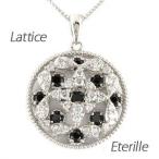 ブラックダイヤモンド ネックレス ゴールド 18k ペンダント 透かし サークル ラウンド 18金 誕生日 プレゼント 母の日 爆買