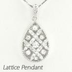 ダイヤモンド ネックレス レディース ゴールド 10k ペンダント ドロップ ペアシェイプ 透かし 10金 誕生日 プレゼント 母の日 爆買