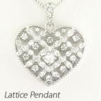 ハート ネックレス ダイヤモンド ゴールド 10k ペンダント アンティーク 透かし 10金 誕生日 プレゼント 母の日