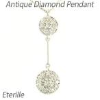 ネックレス ダイヤモンド ゴールド 10k ペンダント アンティーク ミル 10金 K10 揺れる 誕生日 プレゼント 母の日 爆買