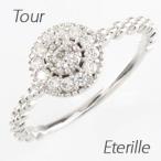 ダイヤモンド リング 指輪 ゴールド 10k アンティーク ミル サークル ラウンド 10金 K10 クリスマス