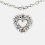 ハート ネックレス ダイヤモンド ペンダント プラチナ 900 オープンハート シンプル プチ 誕生日 プレゼント 母の日