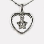 ハート ネックレス ダイヤモンド ゴールド スター 星 ペンダント 10金 K10 誕生日 プレゼント 母の日