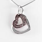 ハート ネックレス ダイヤモンド ゴールドカラー ペンダント 18金 k18 誕生日 プレゼント 母の日