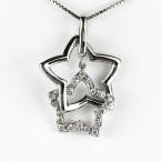 ダイヤモンド ネックレス レディース ゴールド スター 星 ブラ 揺れる ダブル ペンダント k18 18k 18金 誕生日 プレゼント 母の日 爆買