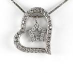 ハート ネックレス ダイヤモンド ゴールド スター 星 ペンダント 18金 k18 誕生日 プレゼント 母の日