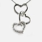 ハート ネックレス ダイヤモンド ゴールド トリプル 3連 ペンダント 18金 k18 誕生日 プレゼント 母の日