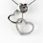 ネックレス レディース ハートダイヤモンド プラチナ 900 トリプル 3連 ペンダント 誕生日 プレゼント 母の日