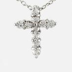 クロス ネックレス レディース ダイヤモンド ペンダント ゴールド 18k 十字架 シンプル プチ 18金 k18 誕生日 プレゼント 母の日 爆買