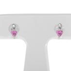 ピンクサファイアピアス誕生石ハート...
