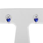 サファイアピアス誕生石ハートピアス...