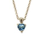 ブルートパーズ ネックレス ハート ペンダント 一粒 ネックレス k18ゴールド 18金 誕生日 プレゼント 誕生日 プレゼント ギフト 母の日 爆買