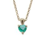 エメラルド ネックレス ハート ペンダント 一粒 ネックレス k18ゴールド 18金 誕生日 プレゼント 誕生日 プレゼント ギフト 母の日 爆買