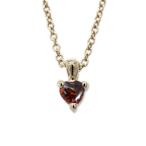 ガーネット ネックレス ハート ペンダント 一粒 ネックレス k18ゴールド 18金 誕生日 プレゼント 誕生日 プレゼント ギフト 母の日 爆買