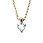 ムーンストーン ネックレス ハート ペンダント 一粒 ネックレス k18ゴールド 18金 誕生日 プレゼント 誕生日 プレゼント ギフト 母の日 爆買