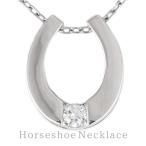 ネックレス ダイヤモンド 馬蹄 ホースシュー プラチナ 900 ペンダント 誕生日 プレゼント 母の日 爆買