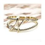 ショッピングイニシャル リング イニシャル 一粒石 天然ダイヤモンド k18ゴールド N 指輪 クリスマス