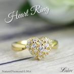 リング k18 ゴールド ハート パヴェ k18 ダイヤモンド 誕生日 記念日 メモリアル 指輪 プレゼント ギフト 母の日 爆買
