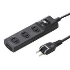  Sanwa Supply (Sanwa Supply) огонь предотвращение безопасность ответвление 2P*4 выход черный 3m TAP-TSH43SWBKN