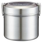 スケーター(Skater) 保温弁当箱 丼型 2段 1050ml 大容量 男性 ステンレス ランチジャー 保温保冷 真空断熱構造 STLB3AG