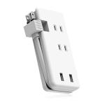 Elecom разветвитель USB кабель место хранения 12W розетка ×3 выход USB-A×2 порт белый ECT-1702WH
