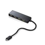 エレコム usbハブ USB2.0 Type-C Aメス4ポート バスパワー 15cmケーブル MacBook/iPad/Surface GO