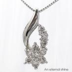 Yahoo! Yahoo!ショッピング(ヤフー ショッピング)フラワー ダイヤモンド ネックレス ペンダント プラチナ900 pt900 0.2ct テンダイヤモンド レディース アクセサリー