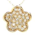 Yahoo! Yahoo!ショッピング(ヤフー ショッピング)フラワーモチーフ ダイヤモンド ネックレス ペンダント ダイヤ 0.25ct ｋ18ゴールド レディース ジュエリー アクセサリー