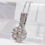 プラチナ900 pt900 フラワー ダイヤモンド ネックレス ペンダント 0.6ct テンダイヤモンド レディース アクセサリー