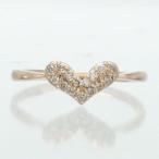 指輪 ピンキーリング ハートダイヤモンド ピンキーリング ダイヤ 0.1ct レディース ジュエリー アクセサリー