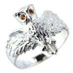 指輪フクロウ梟リングシルバー925...
