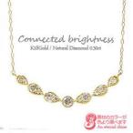 ダイヤモンド ネックレス ペンダント ダイヤ 0.3ct マーキス ミル打ち k18ゴールド 18金 レディース アクセサリー