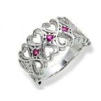 指輪 プラチナ900 pt900 誕生石 リング ハート レディース ジュエリー アクセサリー クリ ...