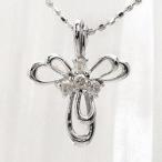 Yahoo! Yahoo!ショッピング(ヤフー ショッピング)クロス ダイヤネックレス ダイヤモンド 0.08ct 十字架 k18ゴールド レディース ジュエリー アクセサリー