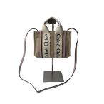 ショッピングchloe 未使用 クロエ Chloe レディース ウッディ 2wayミニ トートバッグ ショルダーバッグ 斜めがけ クロスボディ