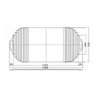 風呂ふた 巻ふた シャッター式 把手付き 浴槽サイズ 70×150cm用(実寸サイズ70×148.4cm(取手部分含む)) EKK709W4 /風呂フタ 浴槽フタ/ TOTO