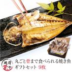 内祝い お祝 ギフト 骨まで食べられる魚 (塩・燻製・醤油 9枚) 干物 焼き魚 骨まで食べれる魚 プレゼント 人気 50代 60代 ポイント利用