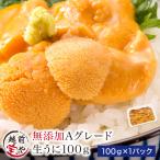 生うに 生ウニ 100g ((冷凍)) 無添加 