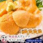 生うに 生ウニ 400g（100g×4） ((冷凍))