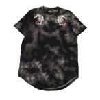 2305F-206 メンズ HOLLISTER ホリスター ブラック 半袖Tシャツ M 和柄 総柄【送料一律！800円】