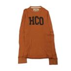 2401F-210 メンズ HOLLISTER ホリスター オレンジ 長袖Tシャツ S 【送料一律！800円】