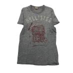 2506F-139 メンズ HOLLISTER ホリスター グレー 半袖Tシャツ S 【送料一律！800円】