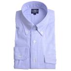 Jプレス メンズ J.PRESS MEN'S アービング ボタンダウンシャツ 長袖ヴィンテージオックス パッチ&フラップポケット付 ブルー