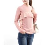 ププラカットソーシフォンデザインカットソーニットソーPUPULA2020秋...