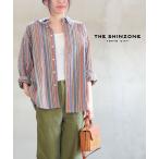 ショッピングDaddy ザ シンゾーン ビッグシャツ オーバーシャツ ダディシャツ DADDY SHIRTS MULTI STRIPE THE SHINZONE レディース 国内正規品