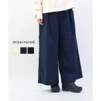 ショッピングコーデュロイ ミズイロインド コーデュロイタックワイドパンツ mizuiro ind 2025秋冬新作 レディース 国内正規品