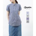ジムフレックス ボタンダウンシャツ パフスリーブトップス Gymphlex 2021春夏新作 レディース 国内正規品