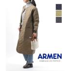 ショッピングARMEN アーメン キルティング ノーカラー ロングコート ARMEN レディース 国内正規品